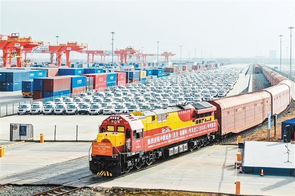 Xi'an sees China-Europe freight train trips up 46.4% in H1