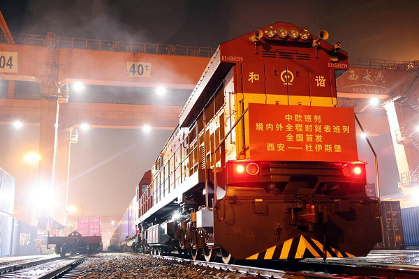 China-Europe freight train launches new service 