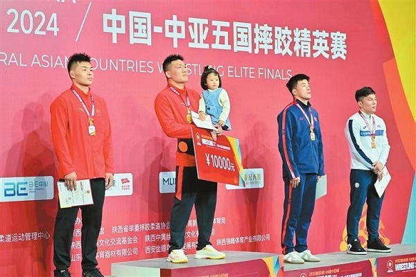 Wrestling elite finals in Xi'an shows strength