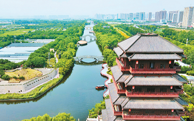 Xi'an Hancheng Lake Scenic Area in high-quality development 